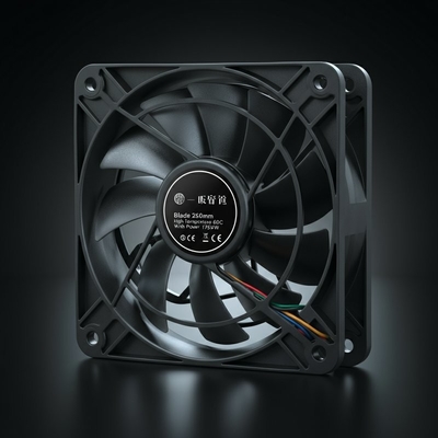 Βλέφαρα 250mm αντίσταση υψηλής θερμοκρασίας 60°C με ισχύ 175W άξιο ανεμιστήρα