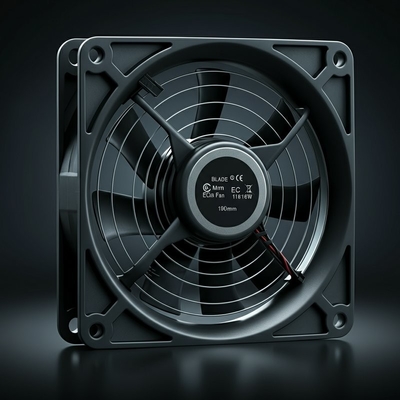 Δύναμη λεπίδας 190mm 116W αντίσταση υψηλής θερμοκρασίας 60°C ΕΚ Αξονικός ανεμιστήρας
